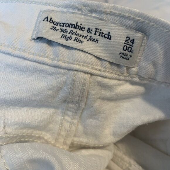 abercrombie fitch the 90's relaxed jean high rise silver Denim 24 00 - Picture 8 of 9